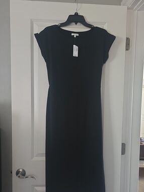 Maurices Black Maxi Cap Sleeve Dress